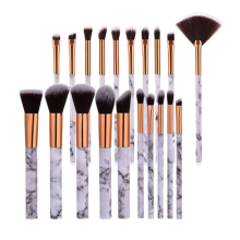 10Pcs Marble Makeup Brush High Quality Synthetic Hair Brush Sets Oem Custom logo Private Label Powder Brushes Makeup Brush Tool